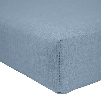 25" L x 25.5" W x 5" D Seat Cushion and 25 W x 18" H x 5" D Back Cushion Deep Seating Set - Spectrum Denim