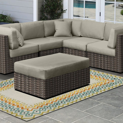 20.5" L x 24" W x 4" D Ottoman/Bench Cushion