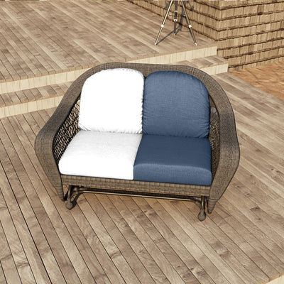 24" L x 22" W x 5" D Seat Cushion and 22" W x 20" H x 5" D Back Cushion Deep Seating Set - Canvas Navy