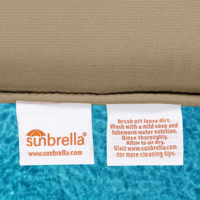 28.5" L x 28.5" W x 5" D Seat Cushion and 28.5" W x 17.5" H x 5" D Back Cushion Welted Deep Seating Set - Spectrum Mushroom