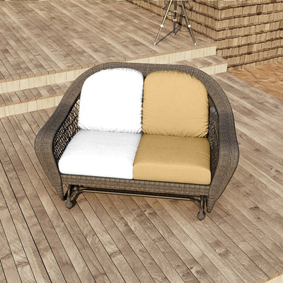 24" L x 22" W x 5" D Seat Cushion and 22" W x 20" H x 5" D Back Cushion Deep Seating Set - Spectrum Sesame