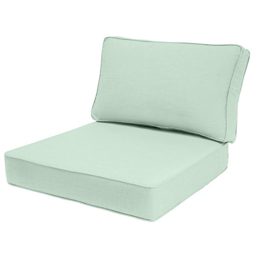 28.5" L x 28.5" W x 5" D Seat Cushion and 28.5" W x 17.5" H x 5" D Back Cushion Welted Deep Seating Set - Canvas Spa