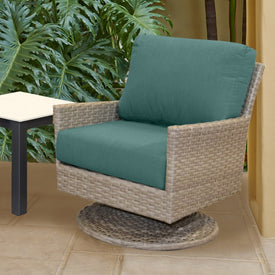 25" L x 25.5" W x 5" D Seat Cushion and 25 W x 18" H x 5" D Back Cushion Deep Seating Set - Cast Breeze