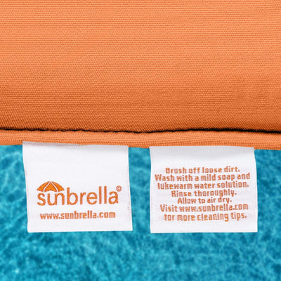 28.5" L x 28.5" W x 5" D Seat Cushion and 28.5" W x 17.5" H x 5" D Back Cushion Welted Deep Seating Set - Canvas Tangerine