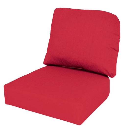 24" L x 22" W x 5" D Seat Cushion and 22" W x 20" H x 5" D Back Cushion Deep Seating Set - Canvas Jocky Red