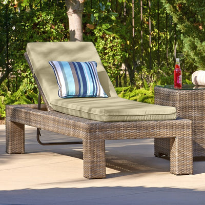 52.5" L x 24.5" W x 3.5" D Chaise Lounge Cushion