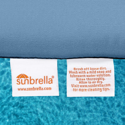 24" L x 22" W x 5" D Seat Cushion and 22" W x 20" H x 5" D Back Cushion Deep Seating Set - Cast Ocean