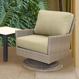 25" L x 25.5" W x 5" D Seat Cushion and 25 W x 18" H x 5" D Back Cushion Deep Seating Set - Canvas Antique Beige