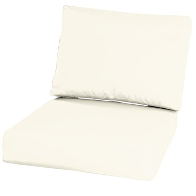 25" L x 25.5" W x 5" D Seat Cushion and 25 W x 18" H x 5" D Back Cushion Deep Seating Set - Canvas Natural