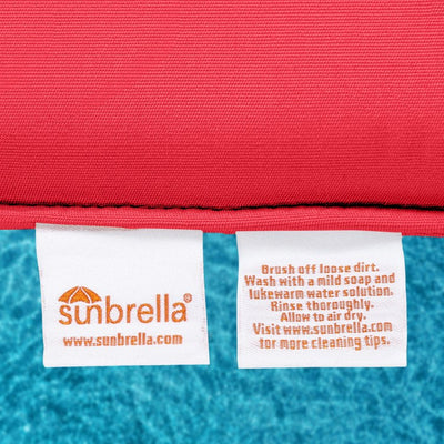 28.5" L x 28.5" W x 5" D Seat Cushion and 28.5" W x 17.5" H x 5" D Back Cushion Welted Deep Seating Set - Canvas Jocky Red