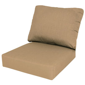 24" L x 22" W x 5" D Seat Cushion and 22" W x 20" H x 5" D Back Cushion Deep Seating Set - Canvas Cocoa
