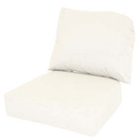 24" L x 22" W x 5" D Seat Cushion and 22" W x 20" H x 5" D Back Cushion Deep Seating Set - Canvas Canvas