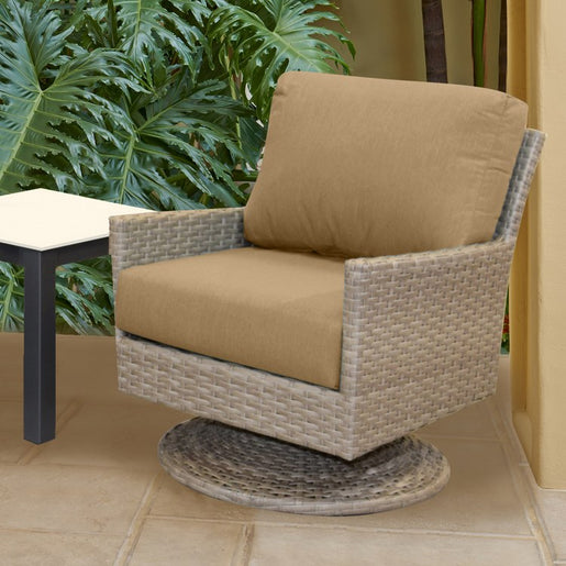 25" L x 25.5" W x 5" D Seat Cushion and 25 W x 18" H x 5" D Back Cushion Deep Seating Set - Canvas Cocoa