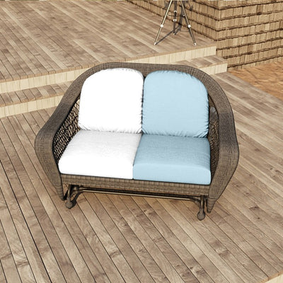 24" L x 22" W x 5" D Seat Cushion and 22" W x 20" H x 5" D Back Cushion Deep Seating Set - Canvas Air Blue