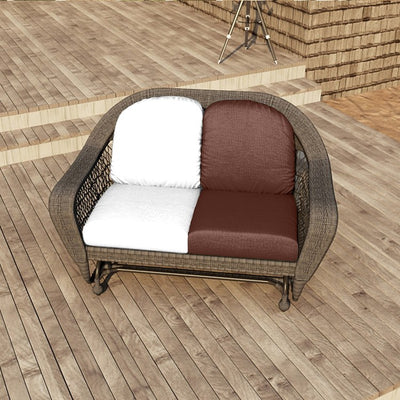 24" L x 22" W x 5" D Seat Cushion and 22" W x 20" H x 5" D Back Cushion Deep Seating Set - Canvas Bay Brown