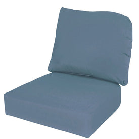 24" L x 22" W x 5" D Seat Cushion and 22" W x 20" H x 5" D Back Cushion Deep Seating Set - Spectrum Denim