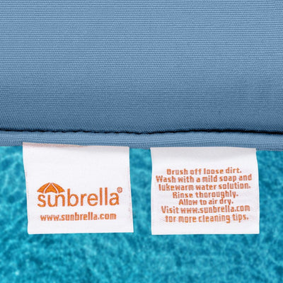 28.5" L x 28.5" W x 5" D Seat Cushion and 28.5" W x 17.5" H x 5" D Back Cushion Welted Deep Seating Set - Cast Ocean