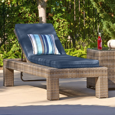 52.5" L x 24.5" W x 3.5" D Chaise Lounge Cushion