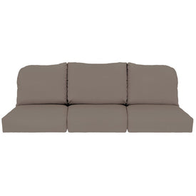 24" L x 22" W x 5" D Seat Cushions and 22" W x 20" H x 5" D Back Cushions Deep Seating Set (3 Sets) - Cast Shale