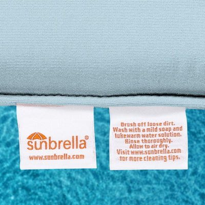 28.5" L x 28.5" W x 5" D Seat Cushion and 28.5" W x 17.5" H x 5" D Back Cushion Welted Deep Seating Set - Canvas Air Blue