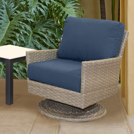 25" L x 25.5" W x 5" D Seat Cushion and 25 W x 18" H x 5" D Back Cushion Deep Seating Set - Canvas Navy