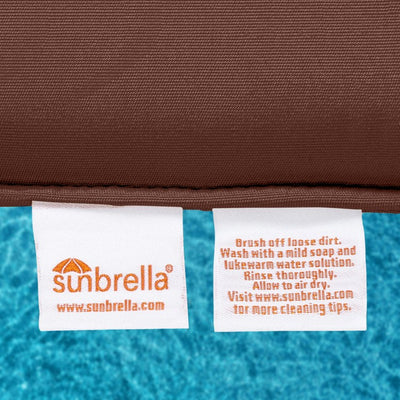 28.5" L x 28.5" W x 5" D Seat Cushion and 28.5" W x 17.5" H x 5" D Back Cushion Welted Deep Seating Set - Canvas Bay Brown