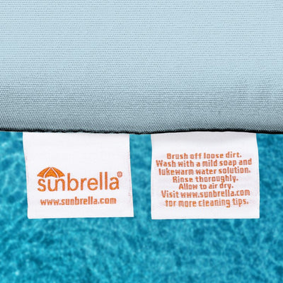 18" L x 18" W x 3" D Dining Chair/Seat Pad Cushion - Canvas Air Blue