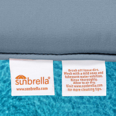 28.5" L x 28.5" W x 5" D Seat Cushion and 28.5" W x 17.5" H x 5" D Back Cushion Welted Deep Seating Set - Spectrum Denim