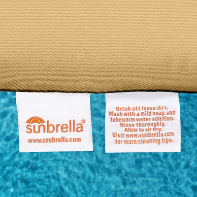 25" L x 25.5" W x 5" D Seat Cushion and 25 W x 18" H x 5" D Back Cushion Deep Seating Set - Spectrum Sesame