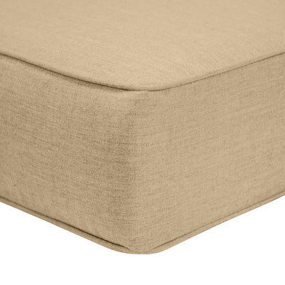 20.5" L x 24" W x 4" D Ottoman/Bench Cushion