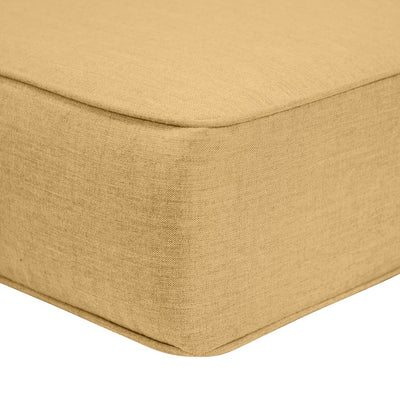 20.5" L x 24" W x 4" D Ottoman/Bench Cushion