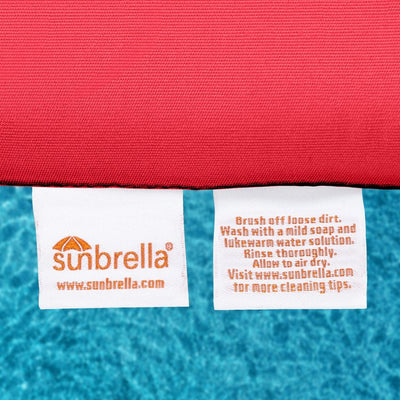 25" L x 25.5" W x 5" D Seat Cushion and 25 W x 18" H x 5" D Back Cushion Deep Seating Set - Canvas Jocky Red