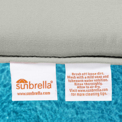 28.5" L x 28.5" W x 5" D Seat Cushion and 28.5" W x 17.5" H x 5" D Back Cushion Welted Deep Seating Set - Canvas Granite