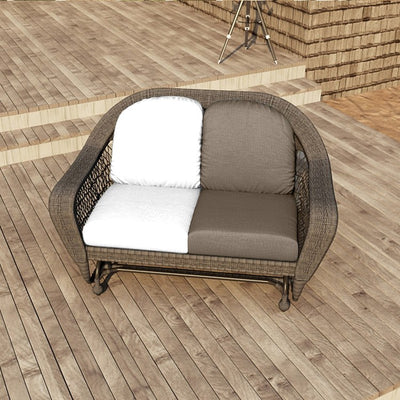 24" L x 22" W x 5" D Seat Cushion and 22" W x 20" H x 5" D Back Cushion Deep Seating Set - Cast Shale