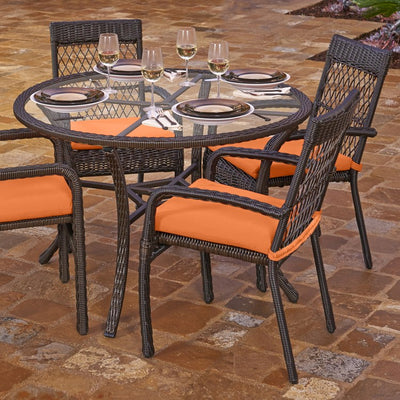 17.5" L x 17.5" W x 2.75" D Dining Chair/Seat Pad Cushion