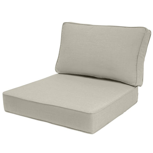 28.5" L x 28.5" W x 5" D Seat Cushion and 28.5" W x 17.5" H x 5" D Back Cushion Welted Deep Seating Set - Spectrum Dove