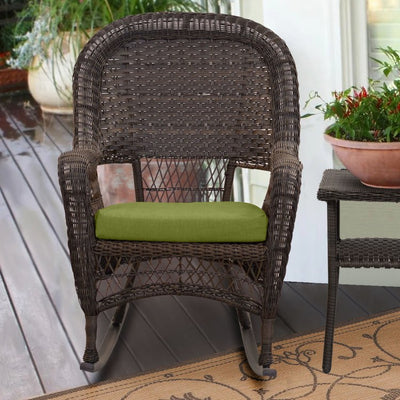 18" L x 18" W x 3" D Dining Chair/Seat Pad Cushion - Spectrum Cilantro