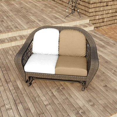 24" L x 22" W x 5" D Seat Cushion and 22" W x 20" H x 5" D Back Cushion Deep Seating Set - Canvas Cocoa