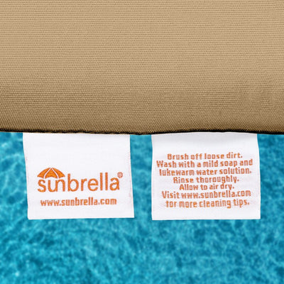 24" L x 22" W x 5" D Seat Cushion and 22" W x 20" H x 5" D Back Cushion Deep Seating Set - Canvas Cocoa