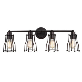 Florence Four-Light Bathroom Vanity Fixture - Oil Rubbed Bronze