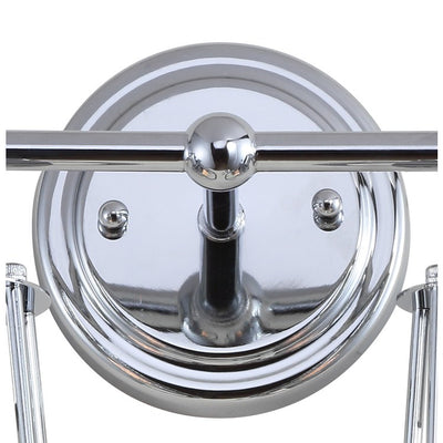 Evelyn Two-Light Bathroom Vanity Fixture - Chrome