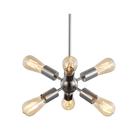 Jobs Six-Light Sputnik Pendant - Nickel