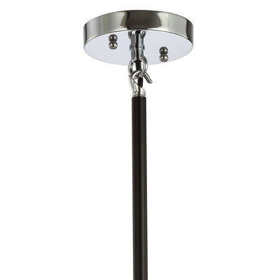 Caleb Six-Light Pendant - Chrome and Black