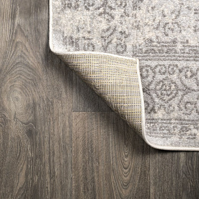 Ferro Filigree Modern 120"L x 93"W Area Rug - Gray/Dark Gray