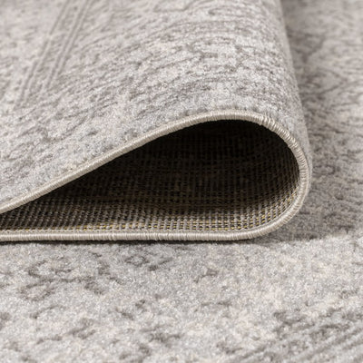 Ferro Filigree Modern 120"L x 93"W Area Rug - Gray/Dark Gray