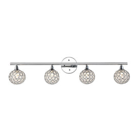 Maeve Four-Light Bathroom Vanity Fixture - Chrome