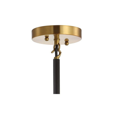 Caleb Six-Light Pendant - Brass Gold and Black