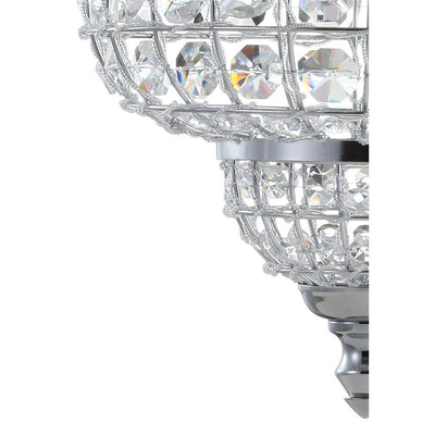 Juliette Single-Light Crystal Pendant - Chrome and Clear