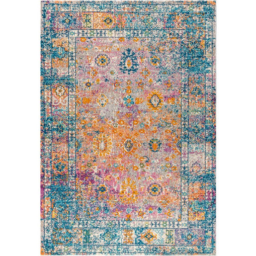Bohemian Flair Boho Vintage Medallion 120"L x 93"W Area Rug - Cream/Navy