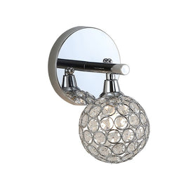 Maeve Single-Light Bathroom Wall Sconce - Chrome